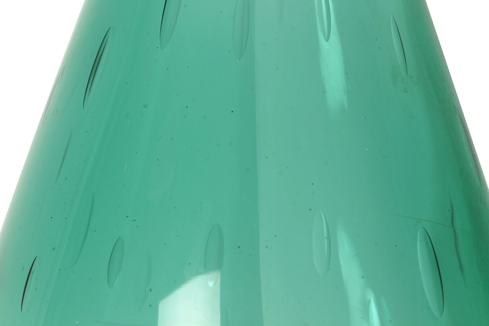 Large Vetro Verde D'empoli Vase, 50s photo vintage