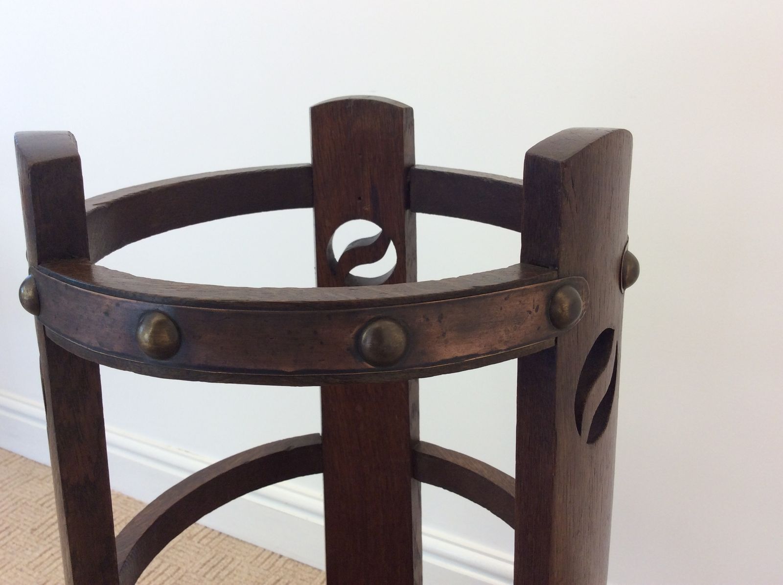 Arts & Crafts Stick Stand By Wylie And Lochhead C1900 photo 360.0