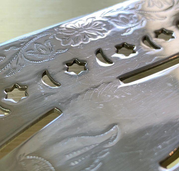 photo furniture A Silver Plated Fish Slice ,Maker Israel Yudemas C1910