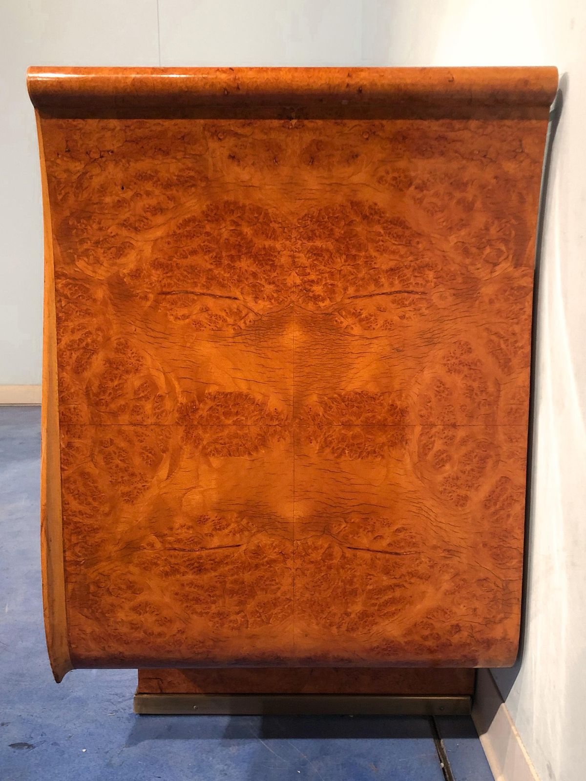 Italian Mid Century Modern Chest Of Drawers In Birch Briar Root, 1950s photo vinterior