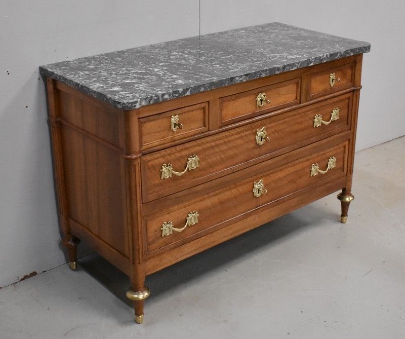 Walnut Chest Of Drawers, Louis XVI Period   2nd Part 18th Century photo furniture
