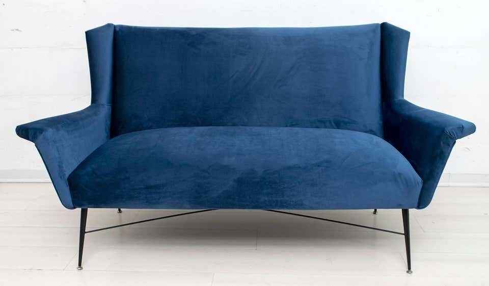Gigi Radice Mid Century Modern Italian Sofa For Minotti, 1950s photo furniture