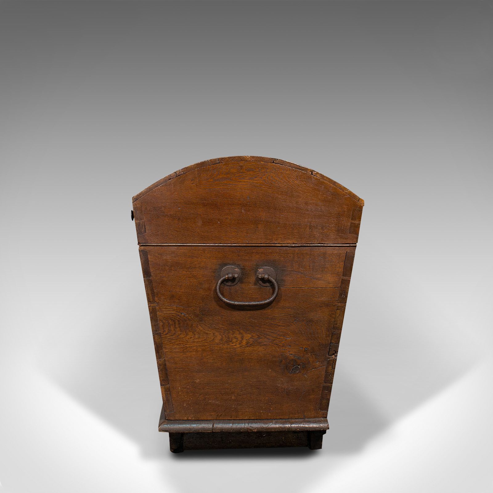 Large Antique Shipping Chest, English, Oak, Carriage Trunk, Georgian, Circa 1800 photo 2350.0