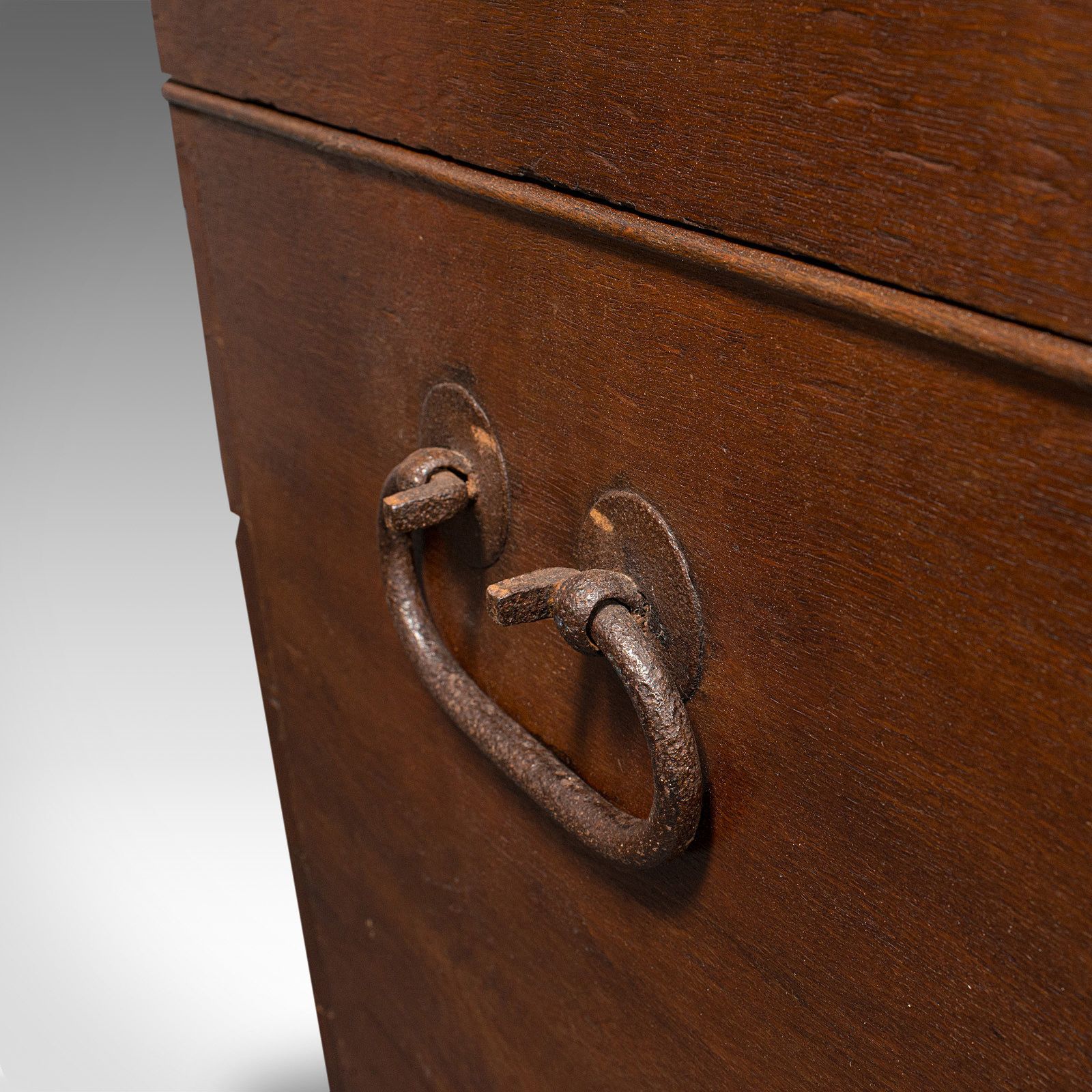 photo for sale Large Antique Shipping Chest, English, Oak, Carriage Trunk, Georgian, Circa 1800