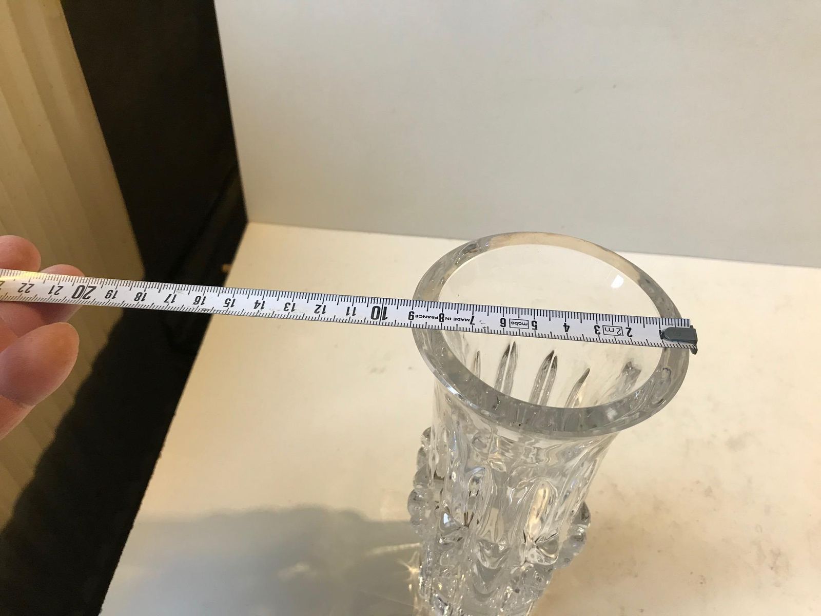 photo furniture Scandinavian Crystal Vase By Bengt Edenfalk For Royal Krona, 1970s