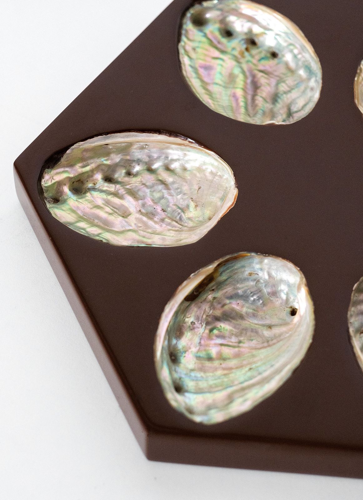 Pair Of Beautiful Oyster Trays In Mother Of Pearl, Italy 1970s photo Home Decor