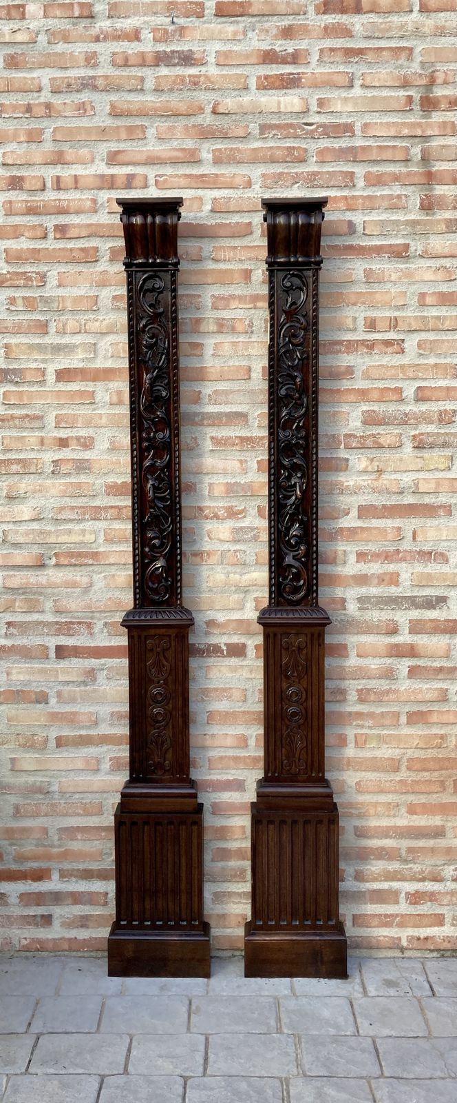 Pair Of Carved Oak Panels photo furniture