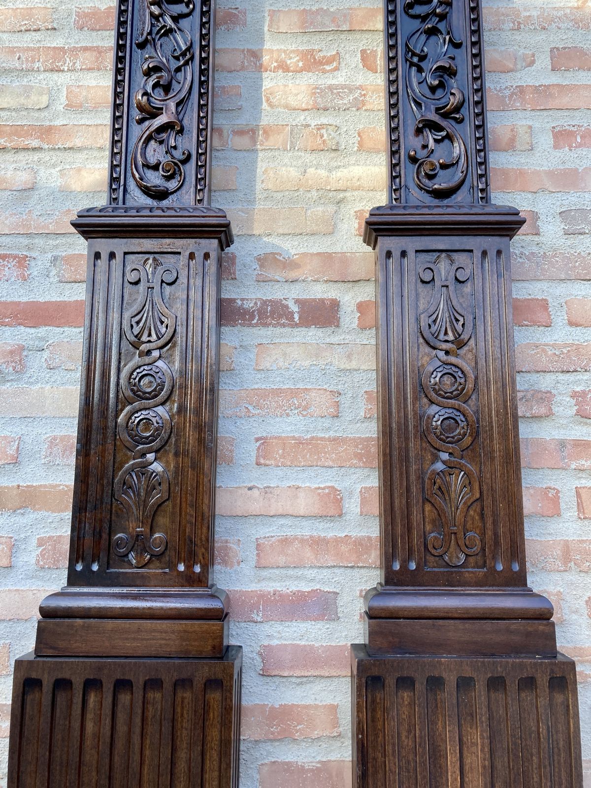 Pair Of Carved Oak Panels photo buy