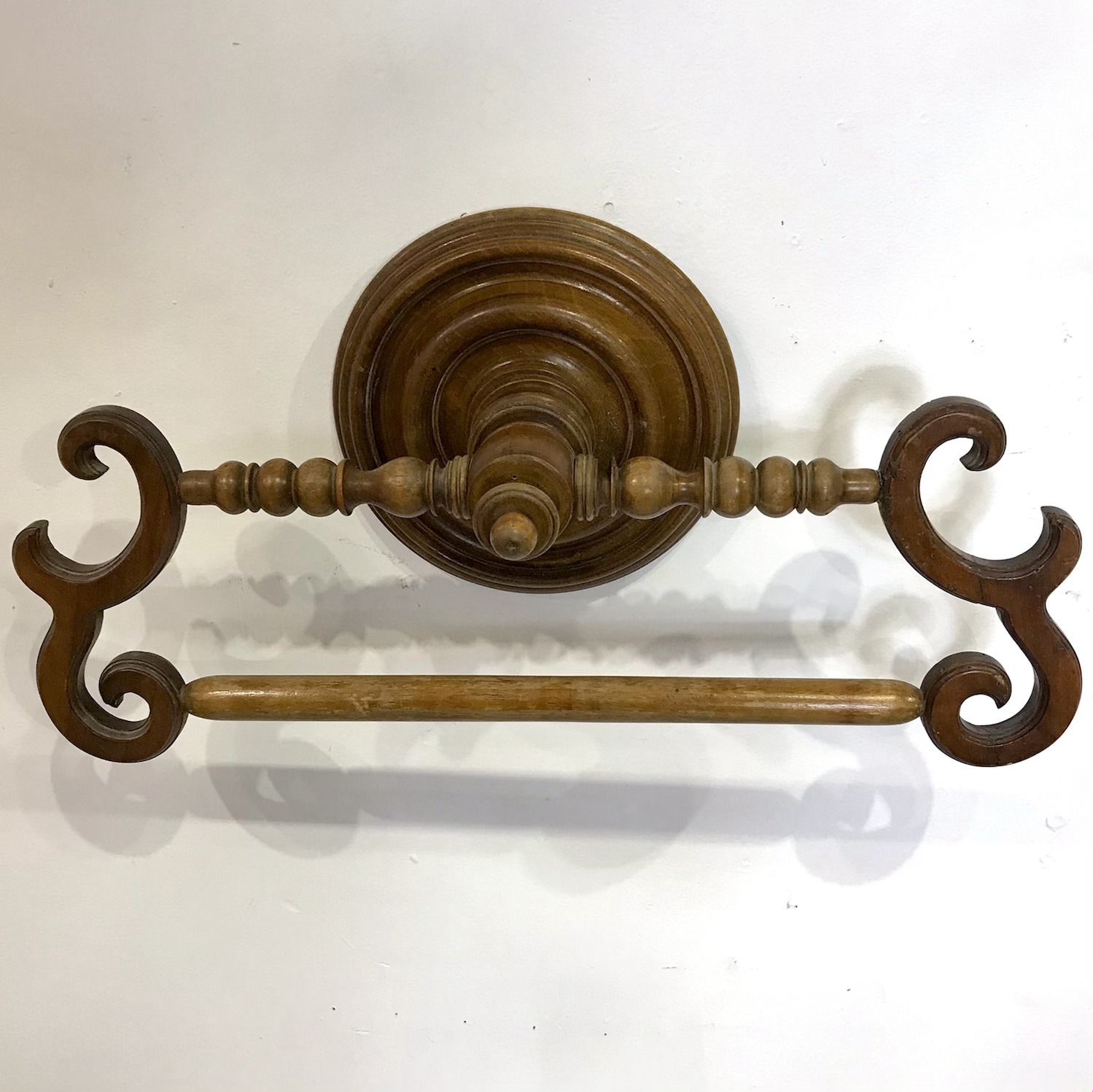 C1900 Century French "Ciel De Lit" Towel Rail photo furniture