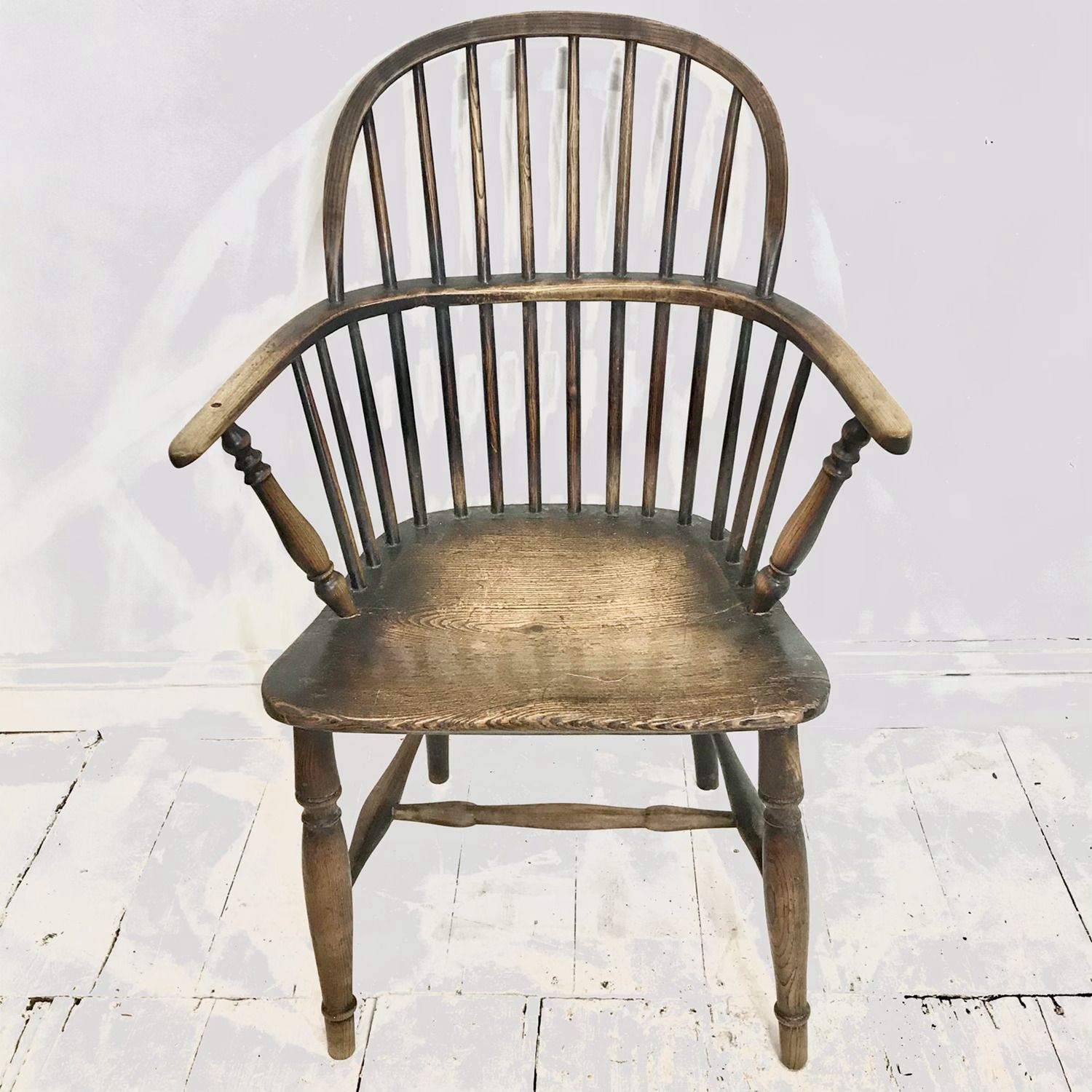 West Country Elm And Ash Hoop Back Armchair C1800 1820