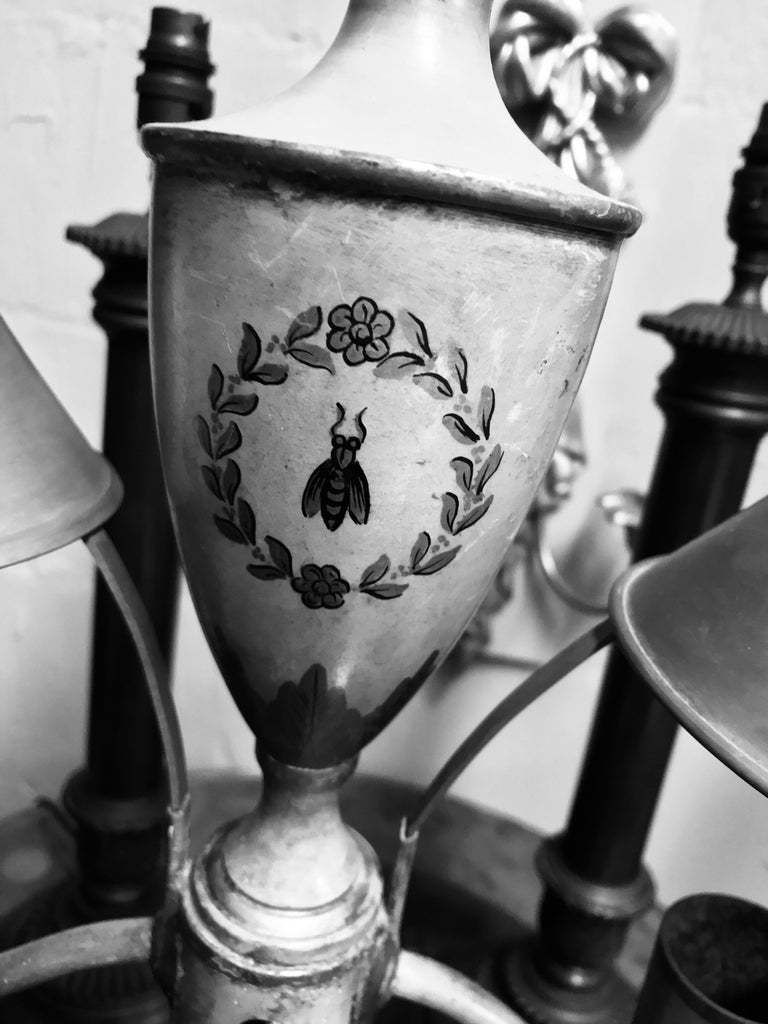 A Napoleonic Revival Orange Tole Desk Lamp photo 714.0