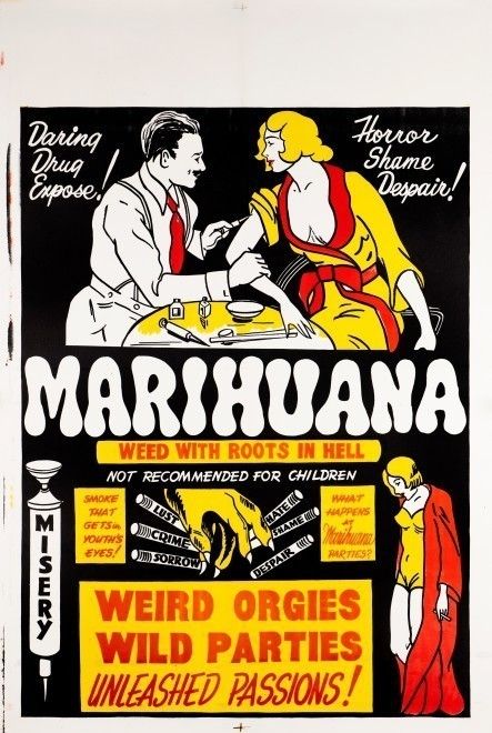 'Marihuana' Original Vintage Film Poster, American, 1930s