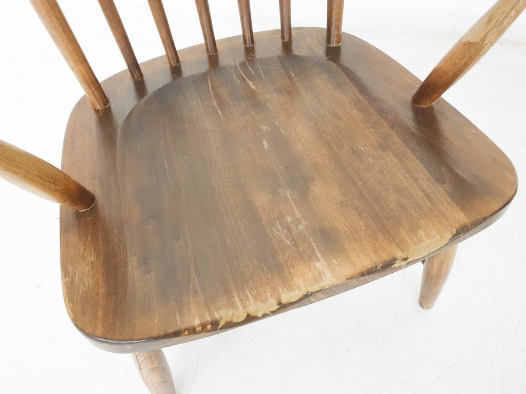Scandinavisch Moderne Fauteuils Met Spijlenrugleuning, Ca. Jaren 1960 photo 485.472