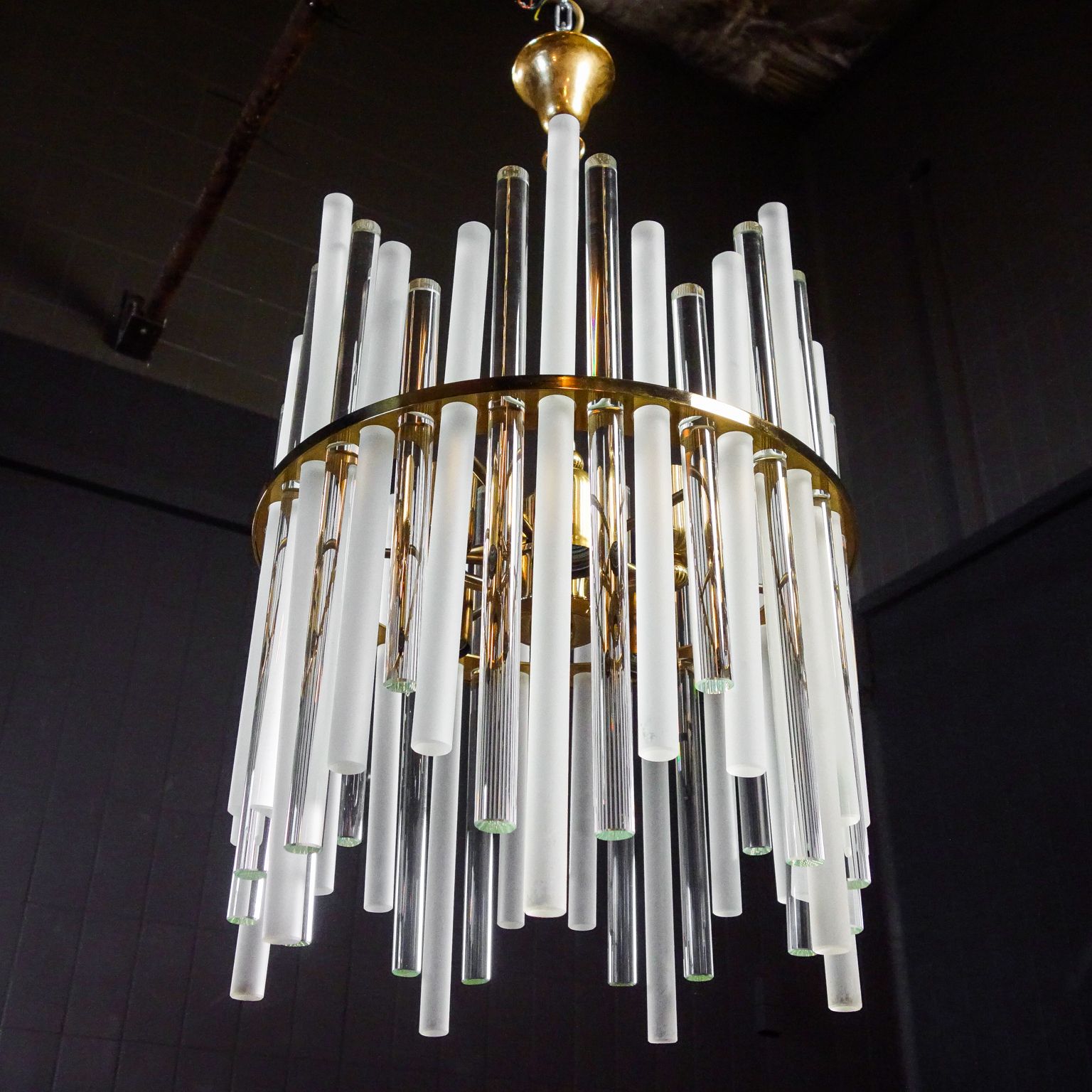 Christoph Palme Design Hanglamp Glazen Pegels Jaren 1960