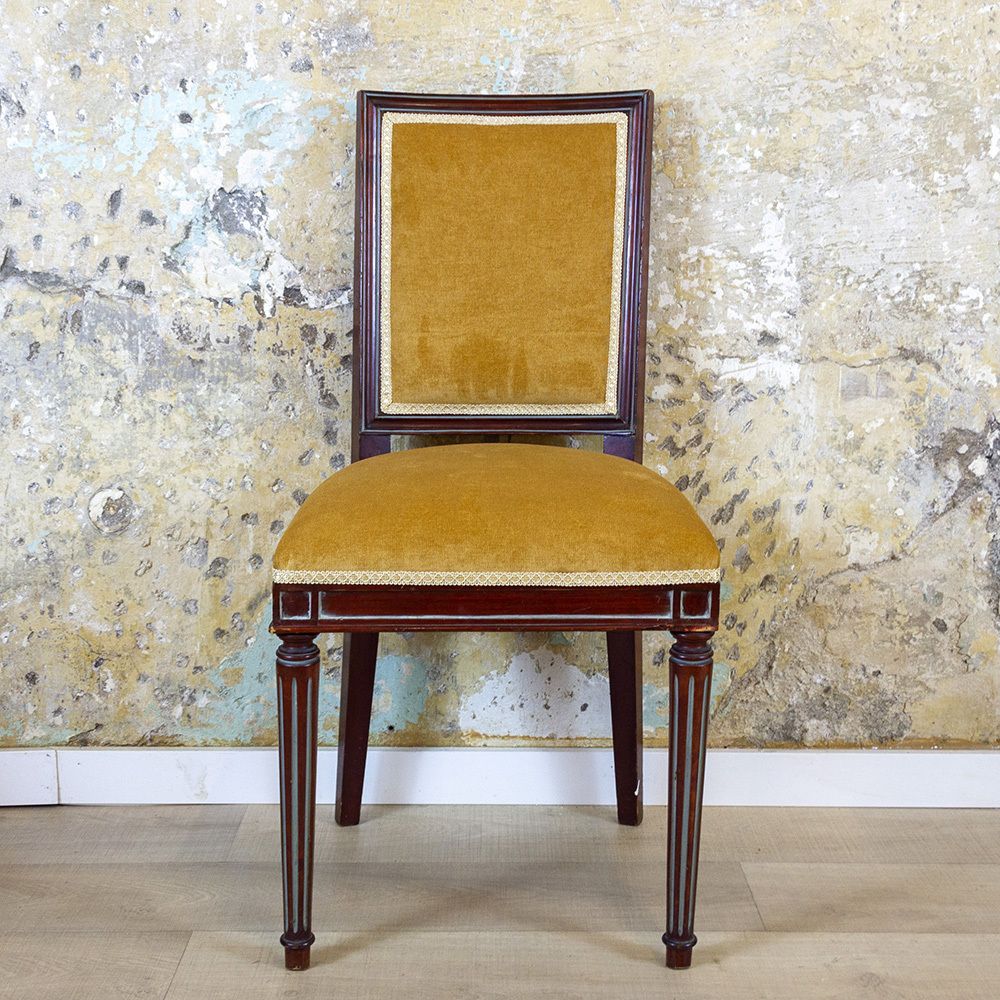 Pair Of Louis XVI Style Chairs, Spain, 1940s photo for sale