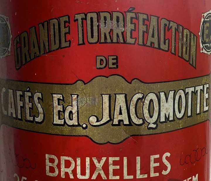 1920s Belgian Coffee Sales Tin photo 325.0