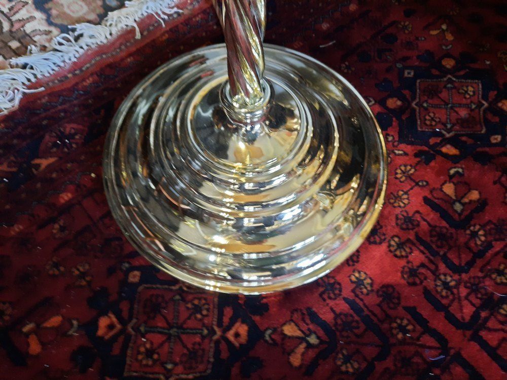 Brass Twist Column Standard Lamp photo furniture