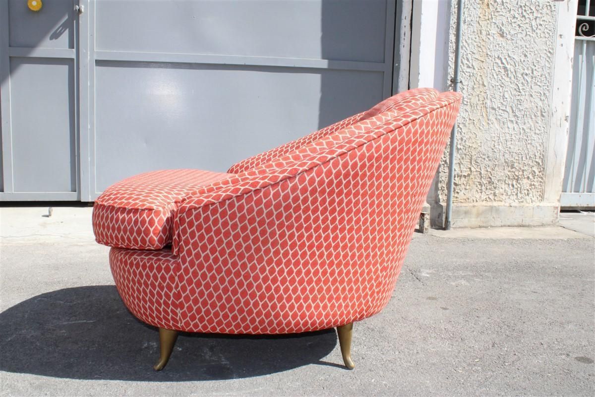 Isa Bergamo Gio Ponti Armchair Made In Italy 1950s Original Fabric photo 5061.0