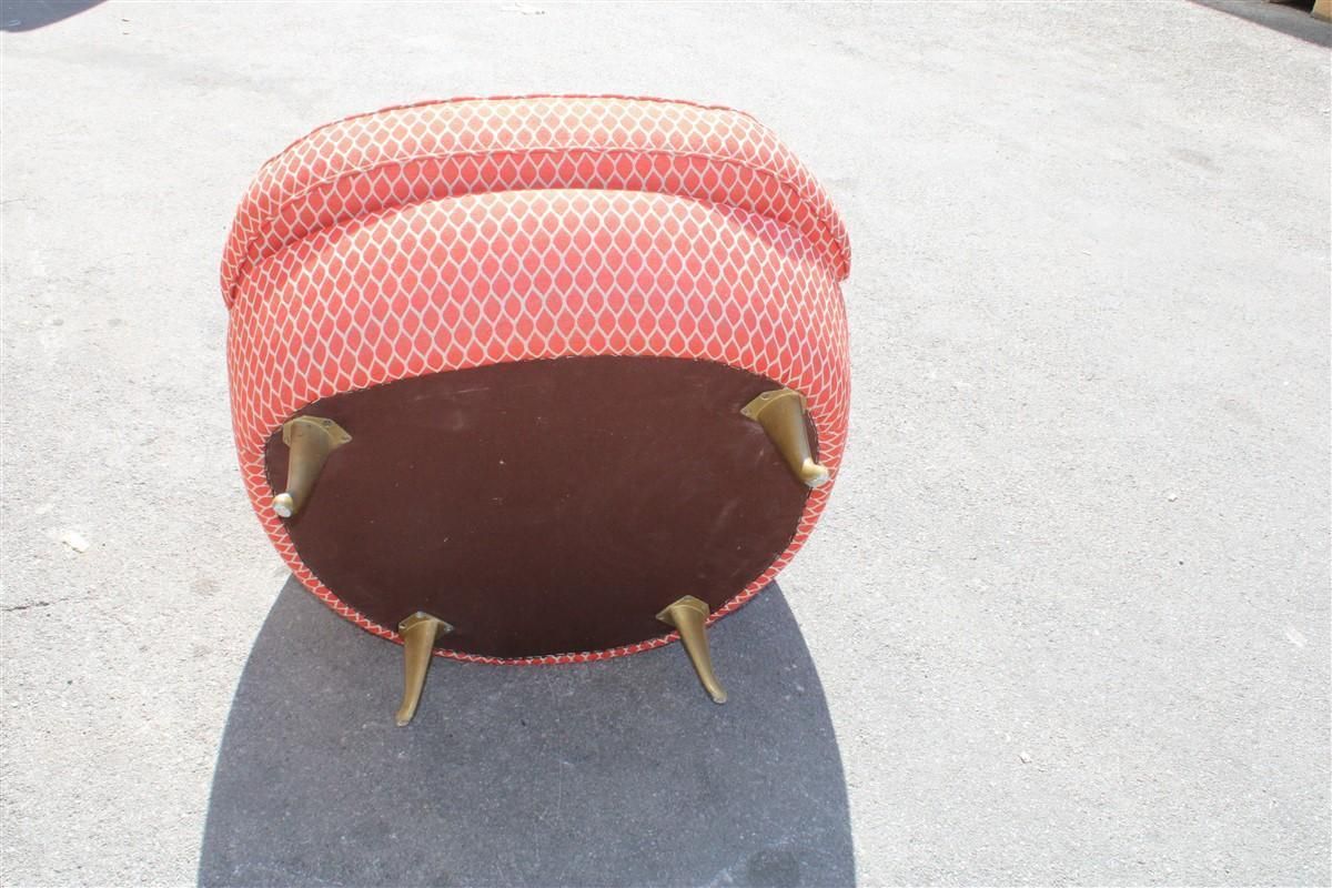 Isa Bergamo Gio Ponti Armchair Made In Italy 1950s Original Fabric photo buy