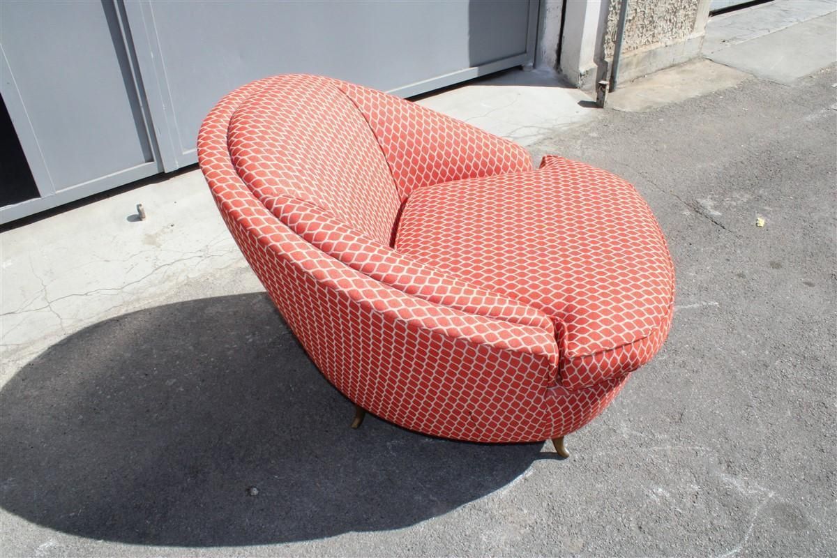 5061.0 Isa Bergamo Gio Ponti Armchair Made In Italy 1950s Original Fabric photo
