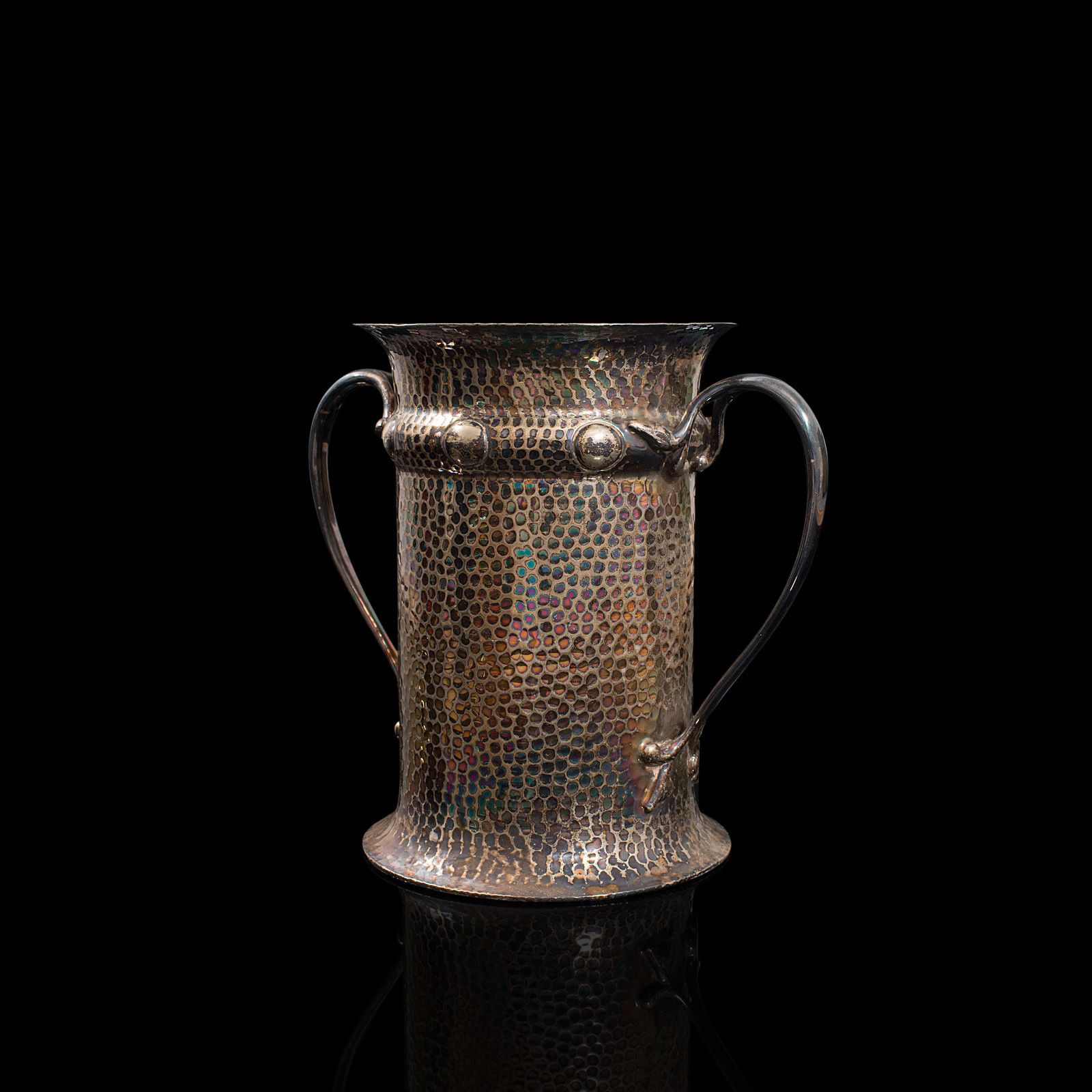 Antique Tankard, English, Silver Plate, Jug, Vase, Art Nouveau, Victorian, 1900 photo Home Decor