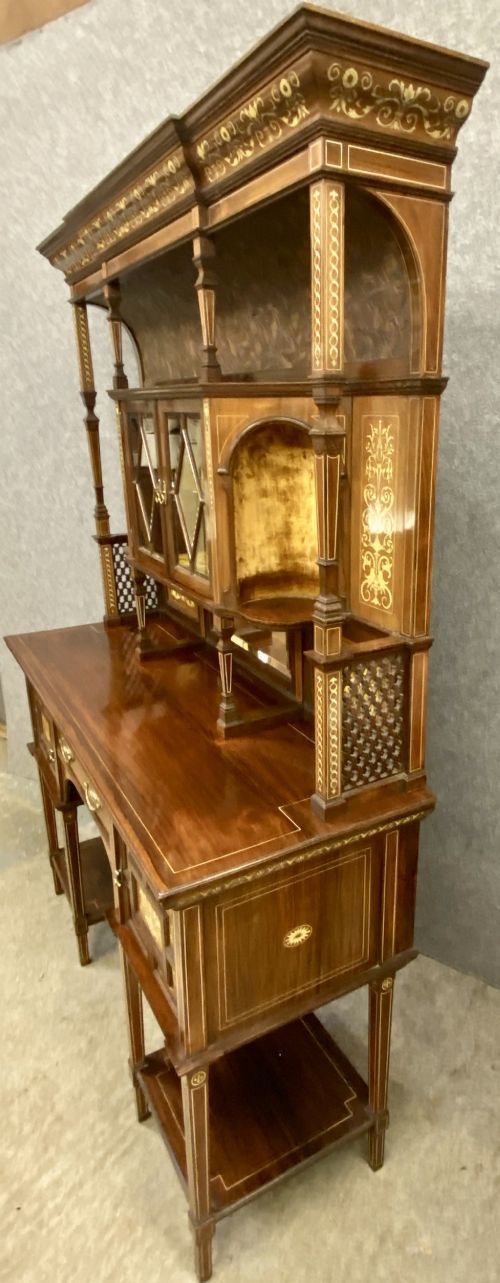 photo vintage Superb James Plunckett Art Furniture Makers Side Cabinet