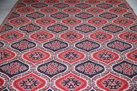 Red Eastern Wool Turkish Flatweave Rug photo 745.0