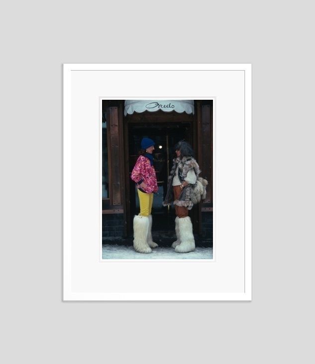 Slim Aarons 'Cortina D’ampezzo' 1982  C Type Print Framed In White