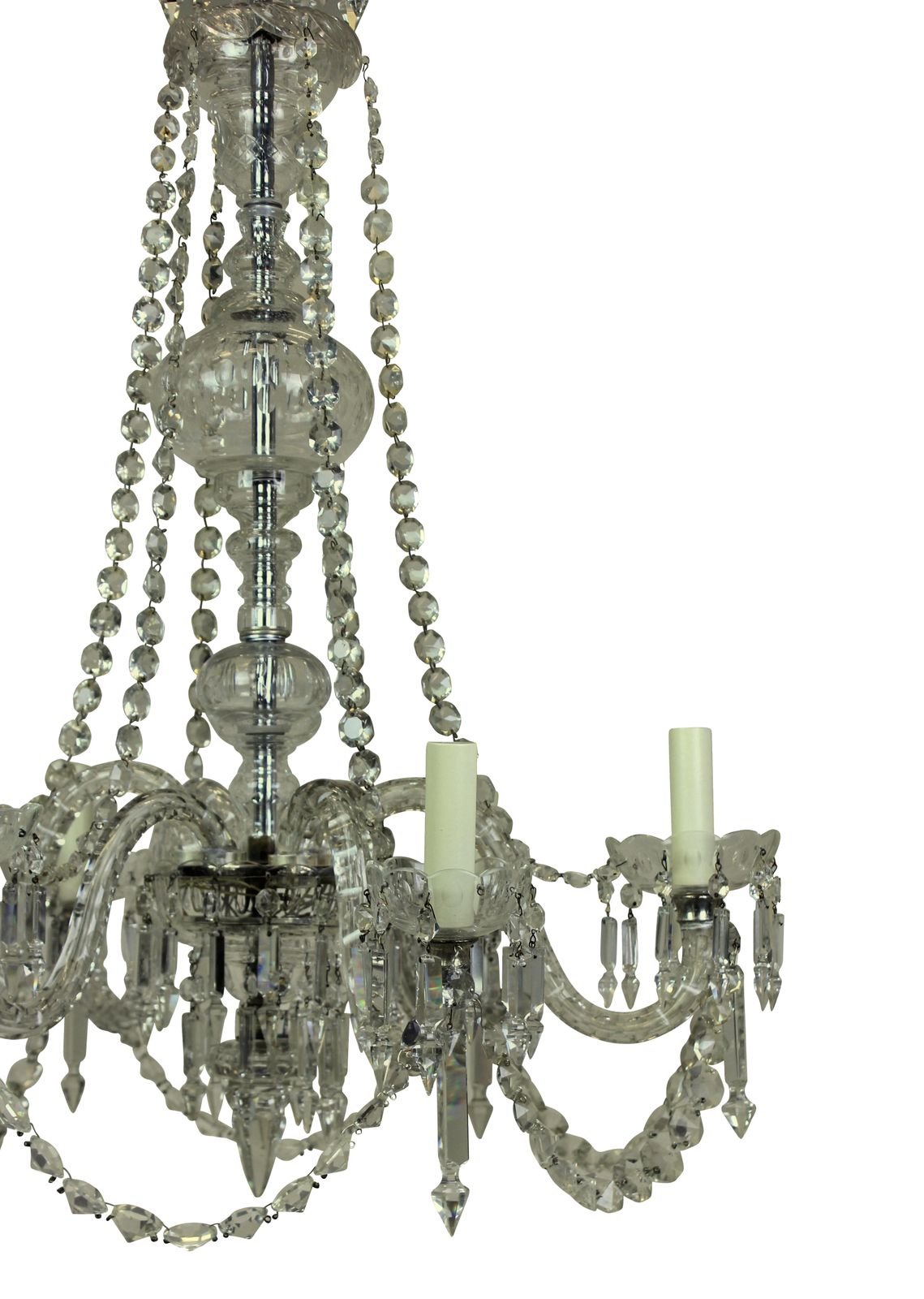 An English Cut Glass Chandelier photo Lighting