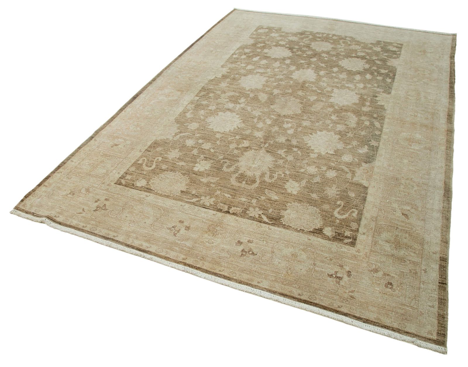 Antique Oushak Rug 278 X 180 Sku 36081 photo furniture