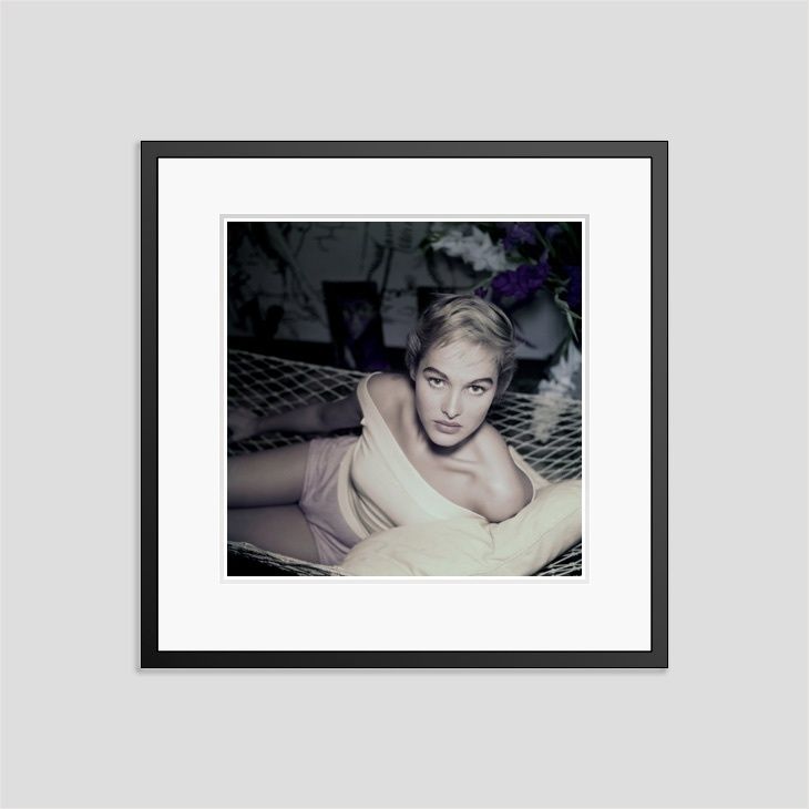 Slim Aarons 'Ursula Andress' Circa 1955 C Type Print Framed In Black
