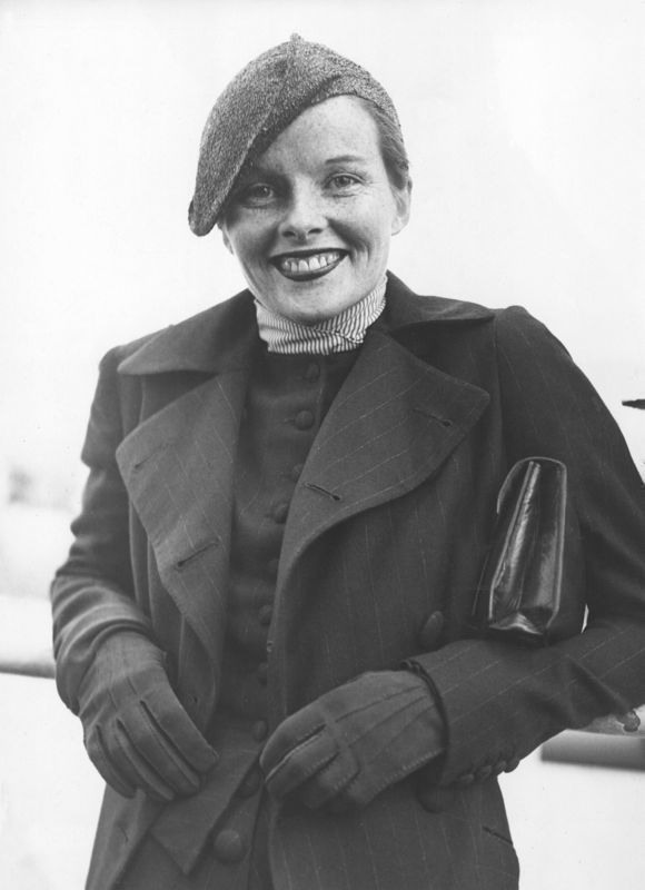 Katharine Hepburn Aboard The S. S. Paris  Archival Pigment Print  Luxe 16x20"