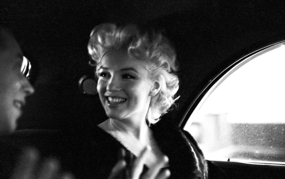 'Marilyn New York Taxi Cab Smiles' Ed Feingersh Oversize Silver Gelatin Print Unframed