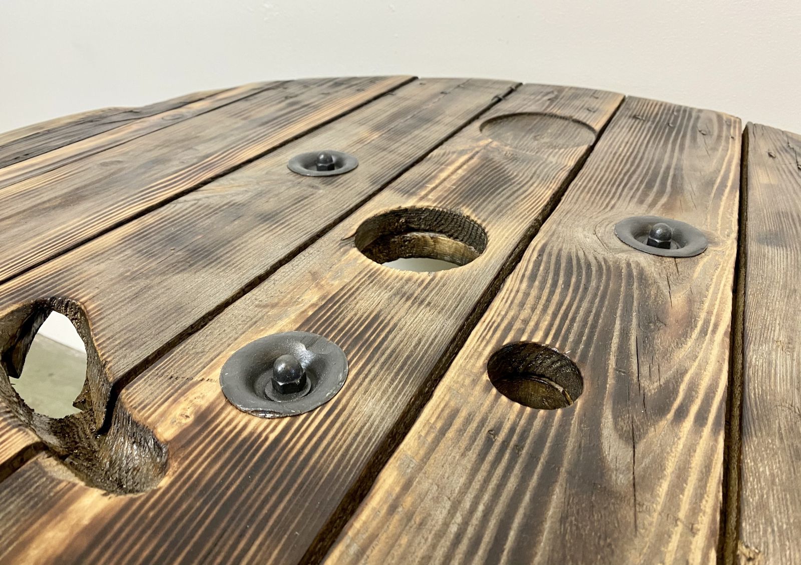 Vintage Industrial Circle Coffee Table, 1960s photo 299.0