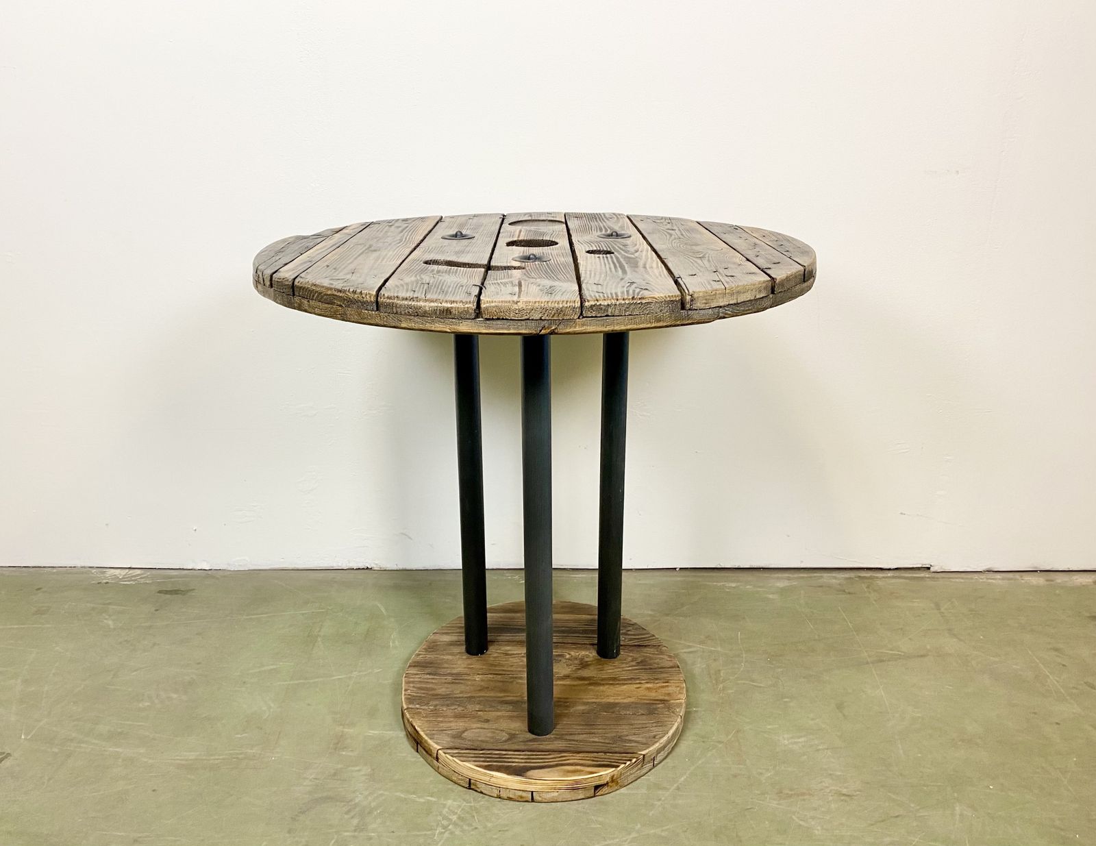 299.0 Vintage Industrial Circle Coffee Table, 1960s photo