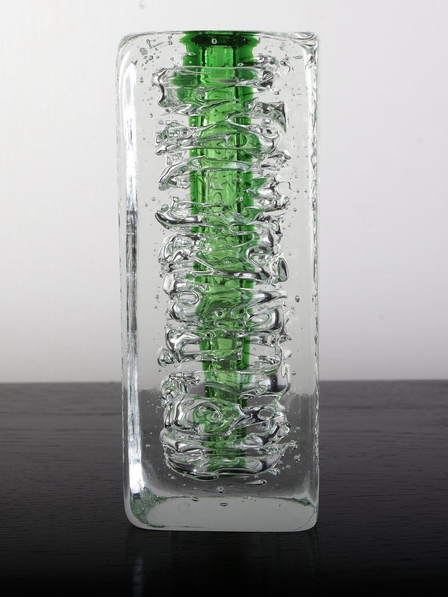 Glass Vase By František Vízner For Sklárny škrdlovice