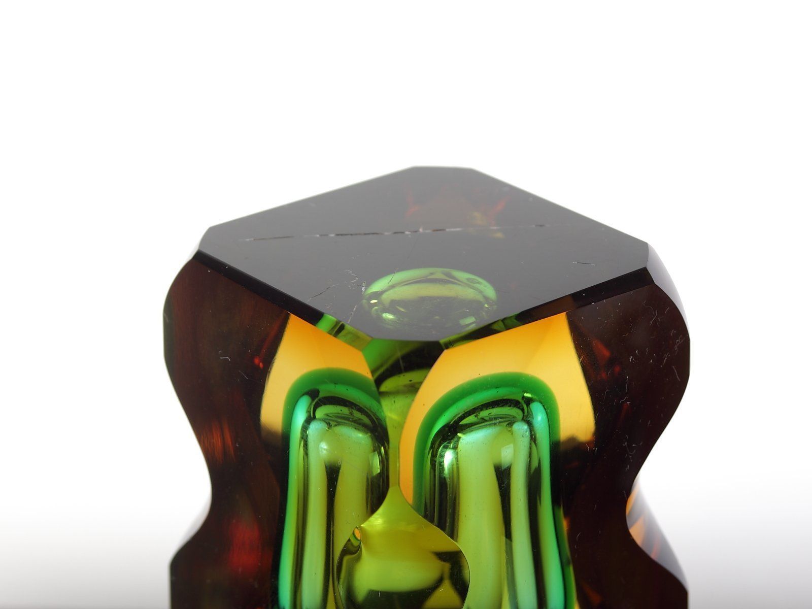 Home Decor Mid Century Czech Bohemian Glass Exbor Vase By Oldrich Lipsky For Novy Bor photo