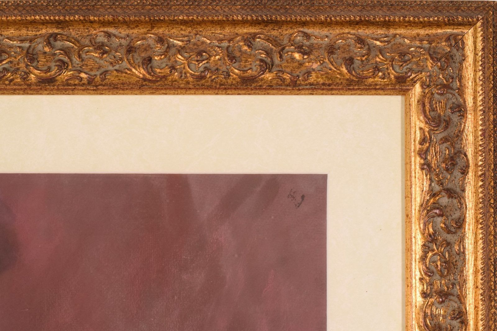 photo furniture Ingelijste En Gesigneerde Pastel Van Een Naakt