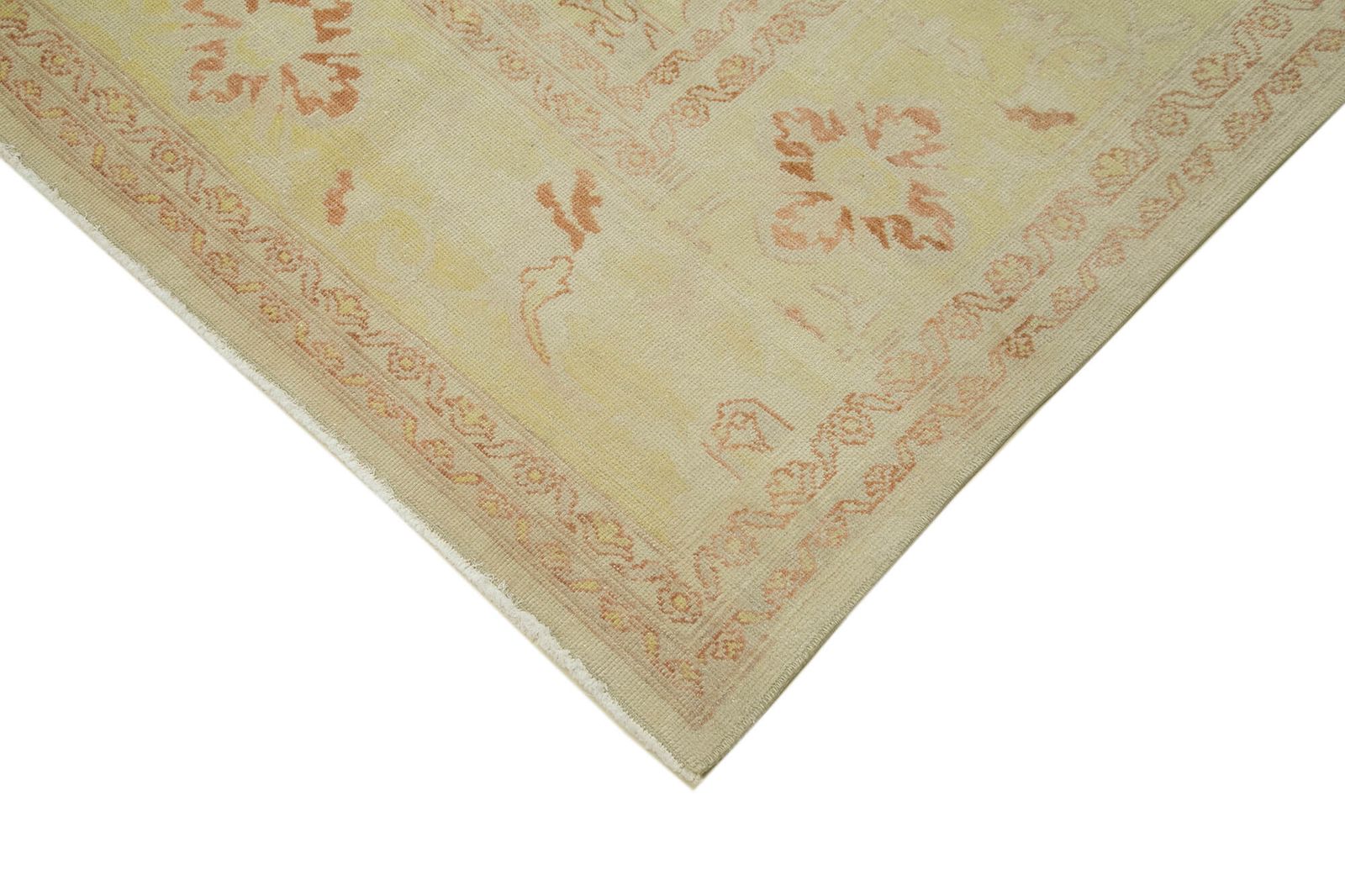 Hand Knotted Decorative Wool Oriental Oushak Rug photo Textiles
