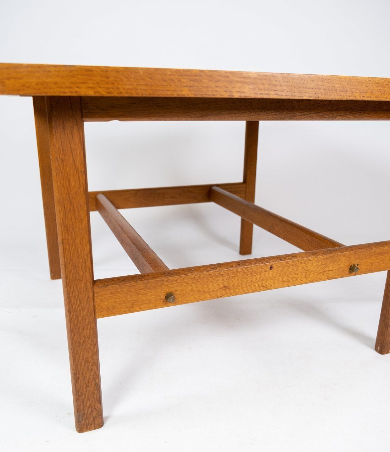 Coffee Table In Soap Treated Oak Designed By Hans J. Wegner From The 1960s. photo for sale