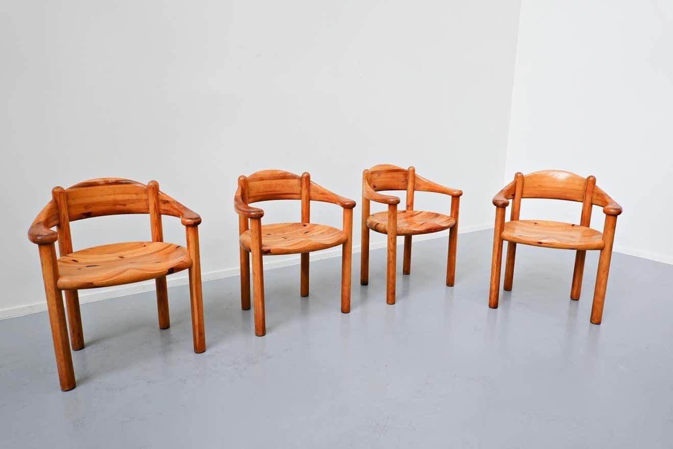 Set Of 4 Pitchpin Armchairs By By Rainer Daumiller, 1970s photo furniture