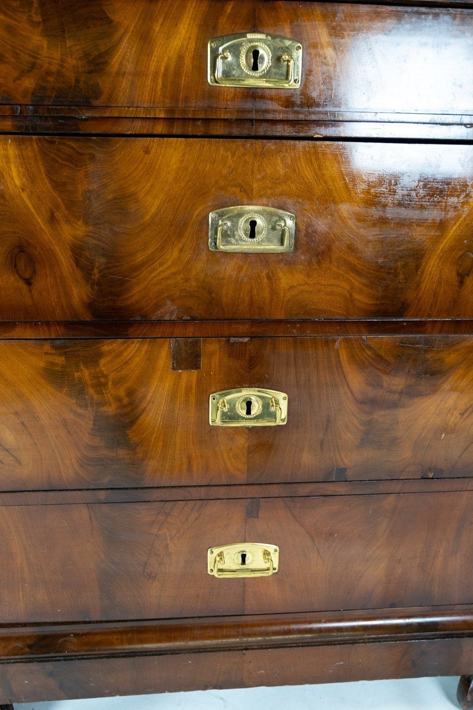 Late Empire Chest Of Drawers Of Mahogany  From The 1840s. photo buy