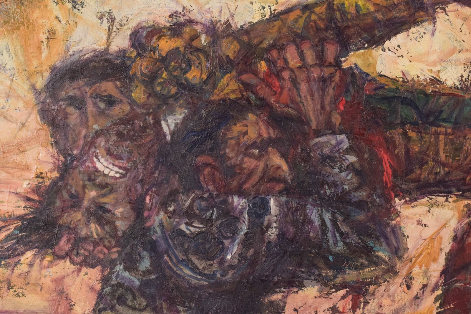 Alvaro – Schilderij Met Gevechtsscène photo 672.0