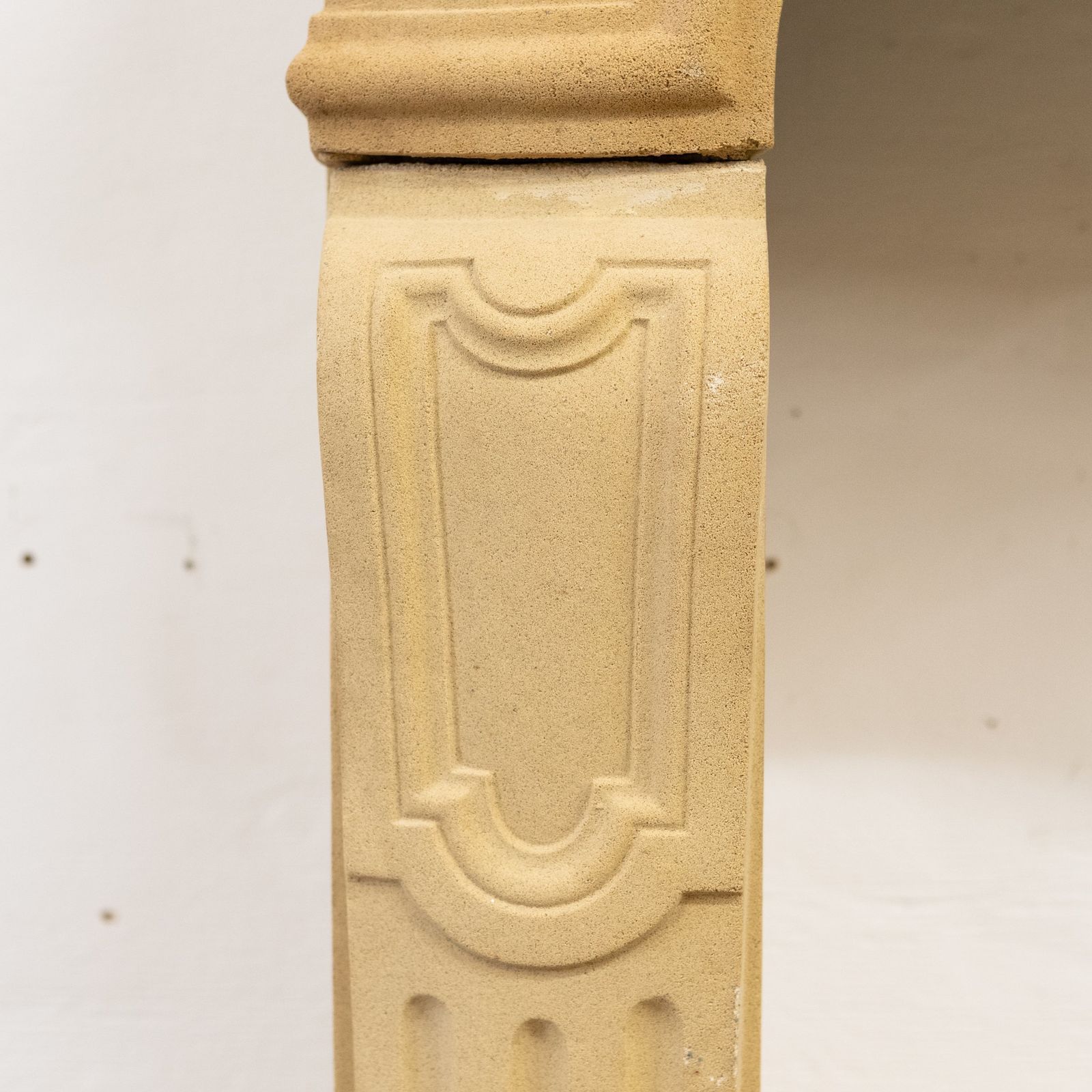 Reclaimed Stone French Style Louis Chimneypiece With Hearth photo 850.0