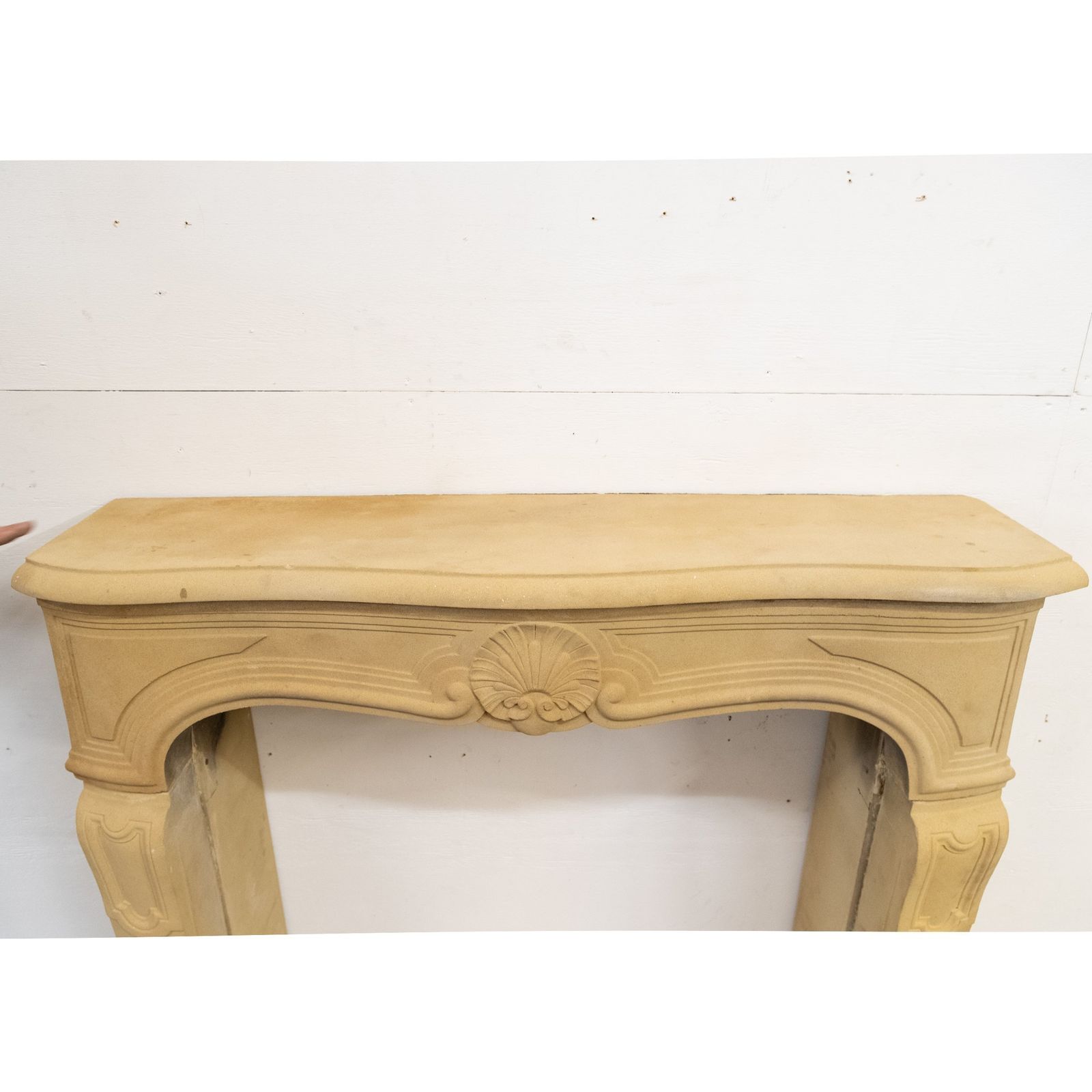 Home Fixtures Reclaimed Stone French Style Louis Chimneypiece With Hearth photo