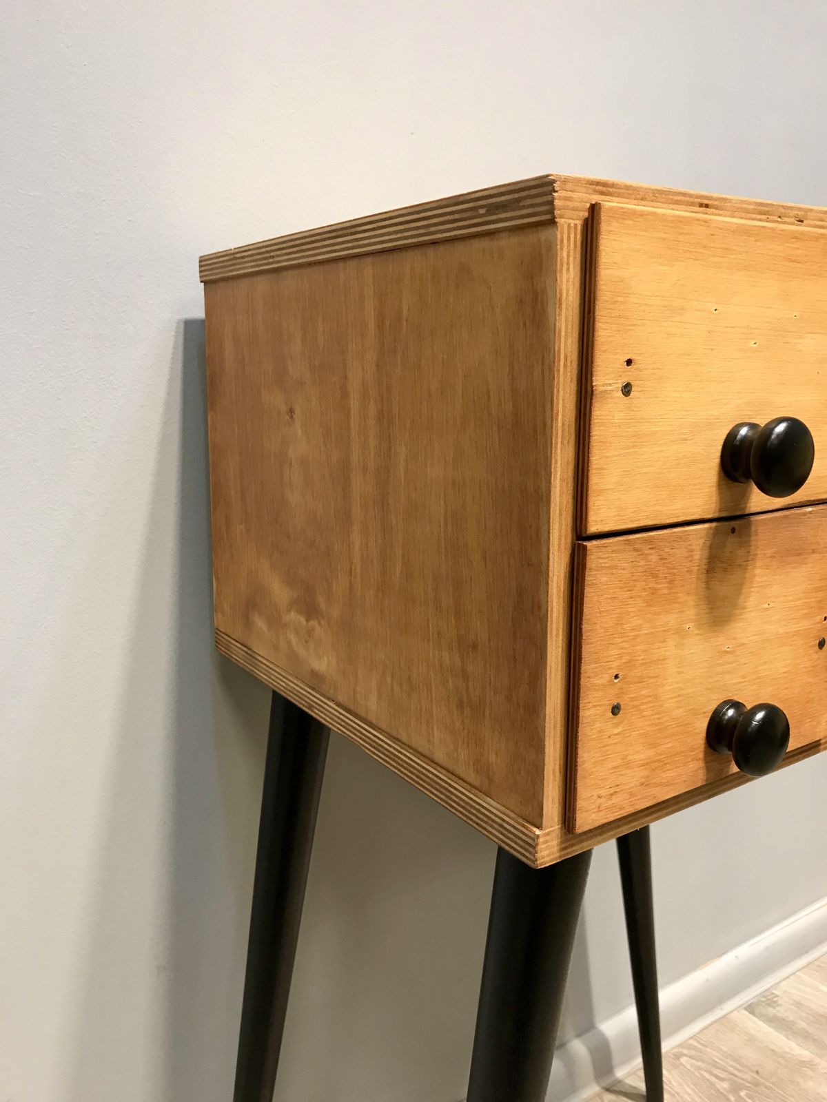 Vintage Four Drawer Cabinet In Wood 1980 photo vinterior