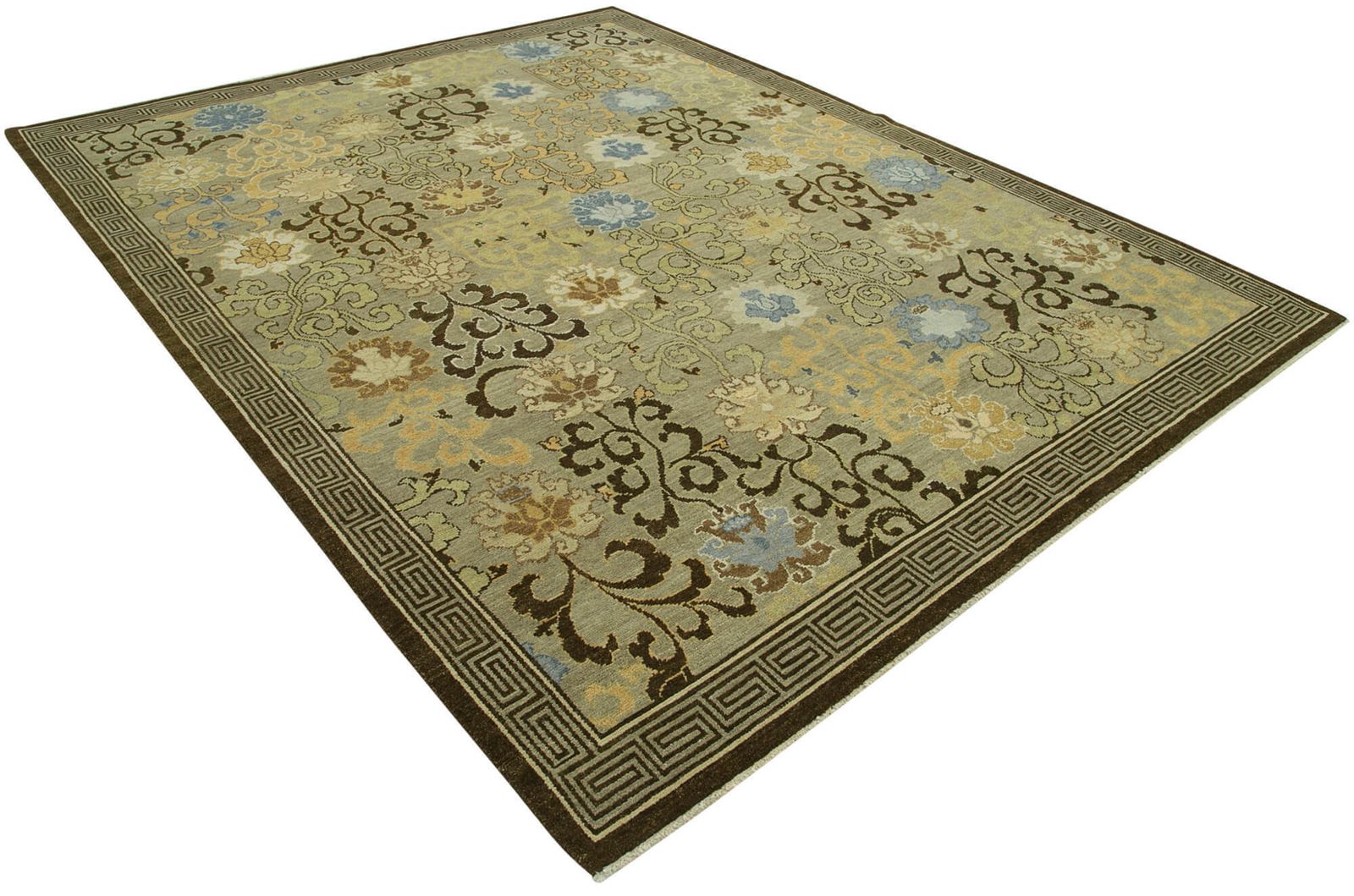Antique Decorative Brown Oushak Rug photo furniture