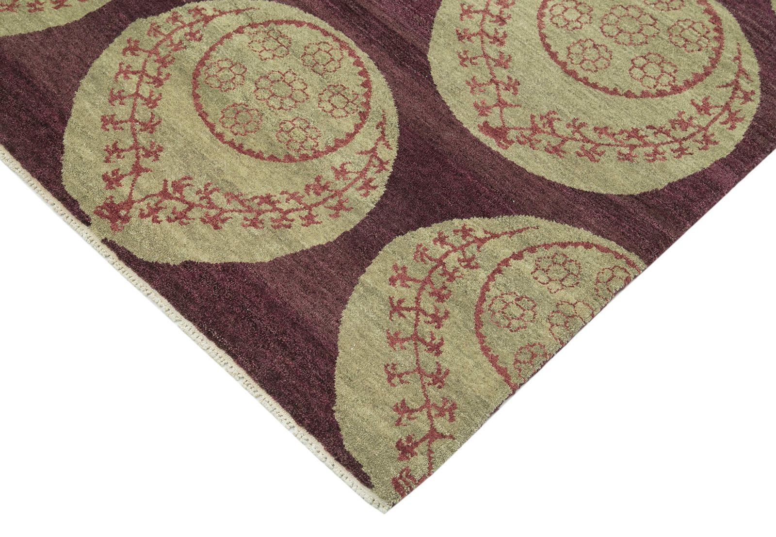 Antique Decorative Purple Oushak Rug photo Textiles