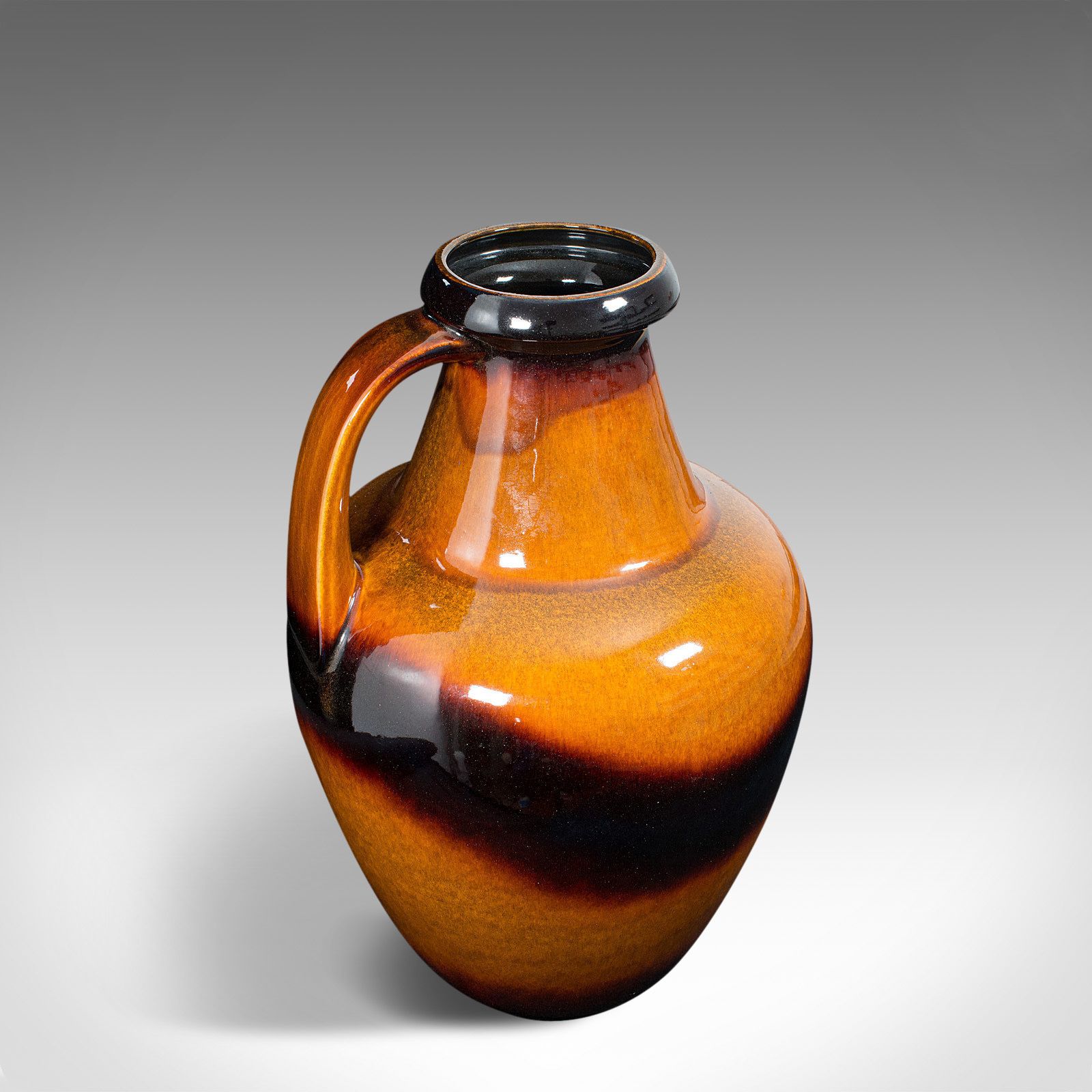Large Vintage Decorative Amphora, German, Ceramic, Serving Jug, Vase, Circa 1970 photo vinterior