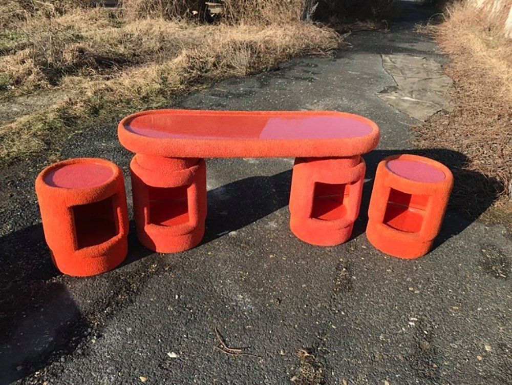 Dressing Tables By Kecskemét Furniture Interpreting Company, 1975, Set Of 6 photo furniture